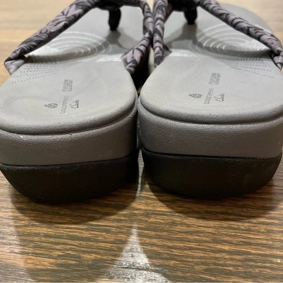 NWOT CLARKS ARLA GLISON WOMEN Sandals in Black Interest - Picture 8 of 11